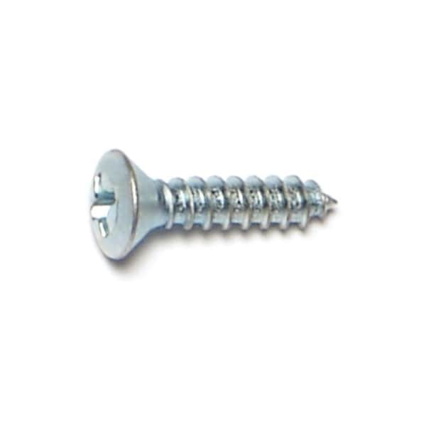 Midwest Fastener Sheet Metal Screw, #4 x 1/2 in, Zinc Plated Steel Oval Head Phillips Drive, 50 PK 67721 - main